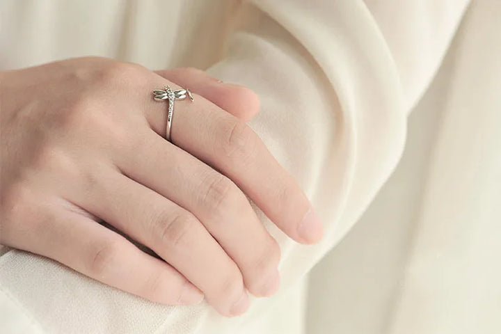 Flying Free Dragonfly Ring